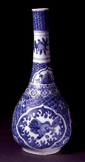 Blue and White Vase, Chinese, Wanli period, 1573-1619 (porcelain)