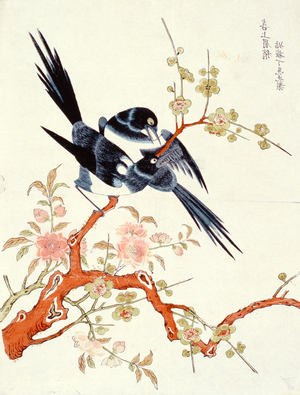 Xishang meixiao (Looking happy) Suzhou (colour woodblock print)