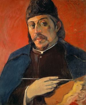 Self portrait with a Palette, 1893-94 (oil on canvas)