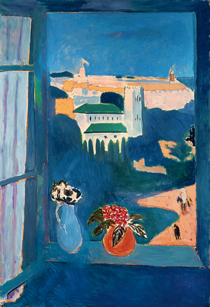 Landscape viewed from a Window, 1912-13 (oil on canvas)