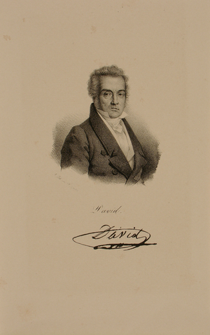 Jacques Louis David (1748-1825) (litho)