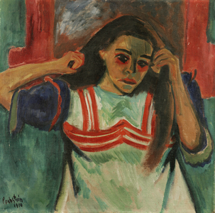 Girl Combing Her Hair, 1910 (oil on canvas)