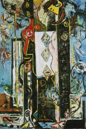 Male and Female, 1942-43 (oil on canvas)