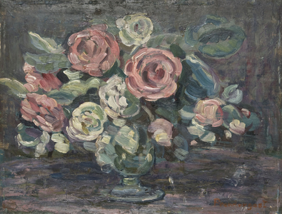 Night Study of Flowers, 1912 (oil on panel)