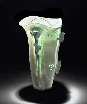 Light Gatherer, 1981 (unglazed porcelain washed with copper salts)