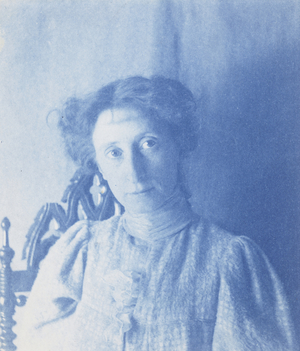 Portrait of Jennie Dean Kershaw, c.1897 (cyanotype)