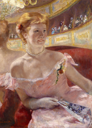 Woman with a Pearl Necklace in a Loge, 1879 (oil on canvas)