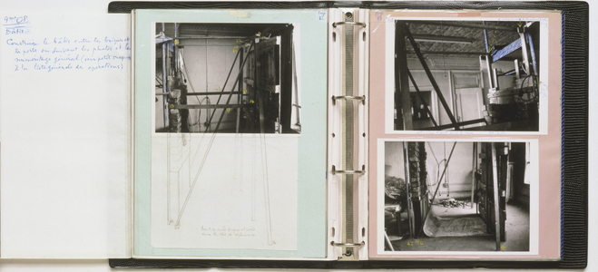 Manual of Instructions for the Assembly of Etant Donnes, 1966 (vinyl binder with photos, drawings & notes)