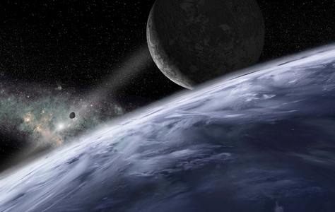 Planet X - Illustration: Planet X is the name given to a hypothetical planet located beyond Neptune, which could be the ninth planet of the Solar System - Planet X is used to describe hypothesized planet, orbiting the Sun beyond Neptune, the 8th planet
