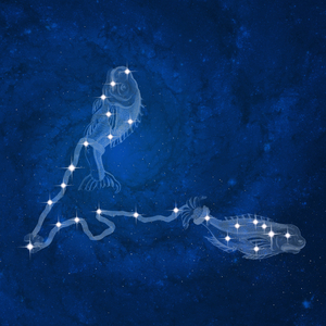 Constellation of Pisces - The constellation of Pisces with its main stars. Constellation of Pisces with its main stars