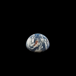 Apollo 17: Earth - Apollo 17: Earth - The Earth seen by Apollo 17 in December 1972. Australia and Antarctica are visible. Earth as seen from Apollo 17 on December 1972. Most of Australia (center) and part of Antarctica are visible in this photo of a three - quarters Earth, recorded with a 70 mm handheld Hasselblad camera using a 250 mm lens