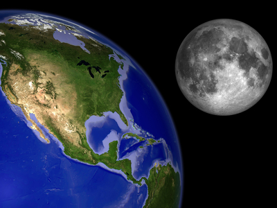 Comparison between Earth and Moon - Earth and Moon compared - Comparison of the size scale of Earth and Moon. Earth diameter: 12.756,28 km Moon diameter: 3,474.8 km Earth and Moon compared; Earth diameter is 12.756 km, Moon diameter is 3,474 km