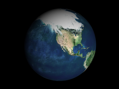 Earth by satellit