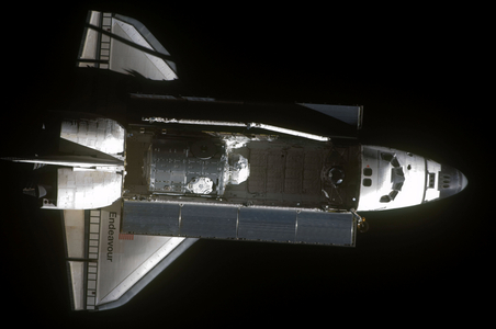 Shuttle Endeavour view from ISS - 02/2010 - Endeavour is manoeuvring seen from ISS - 02/2010 - The shuttle Endeavour approaching the International Space Station (ISS), with on board the Tranquility (Node - 3) and Cupola modules. Mission STS-130, 9 February 2010. The space shuttle Endeavour is featured in this image photographed by an Expedition 22 crew member as the shuttle approaches the International Space Station during STS - 130 rendezvous and docking operations. The Tranquility node can be seen in the shuttle's payload bay. Docking occurred at 11:06 p.m. (CST) on Feb. 9, 2010