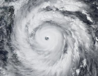 Typhoon Jangmi seen by satellite 09/2008 - Typhoon Jangmi 09/2008 - Typhoon Jangmi (category 5) seen over the Pacific Ocean on 27 September 2008. The category 5 super typhoon Jangmi seen above the Pacific ocean on september 27, 2008