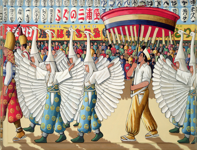 The White Heron Festival, 2005 (acrylic on canvas)