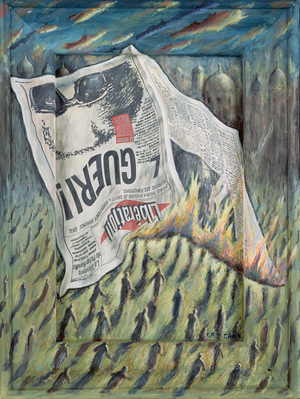 Foreign Correspondent (acrylic on wood)