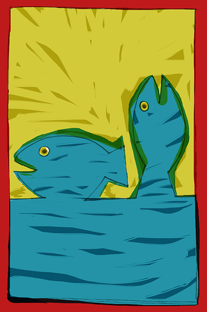 Fish - Pisces - Zodiac Sign - Illustration by Patrizia LaPorta