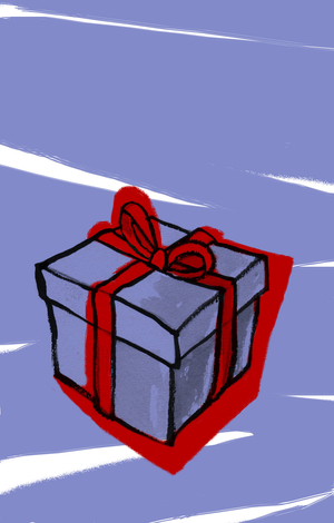 Still Life Gift (A present, gift) Illustration 2013
