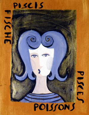 The signs of the zodiac: the fish. Illustration by Patrizia La Porta.