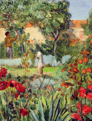 Garden at Charleston (oil on canvas)