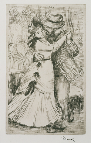 Dancing Couple, c.1880 (litho)