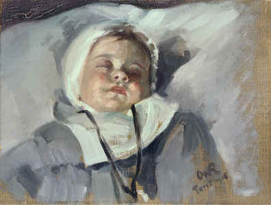 Sleeping child, 1906 (oil on canvas)