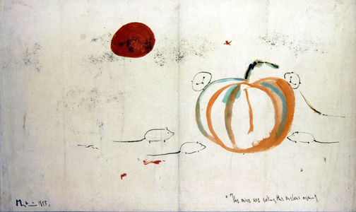 The Mice are eating the Melon again, 1955 (w/c on paper)