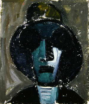 Ben Nicholson's Cleaning Lady (oil on board)