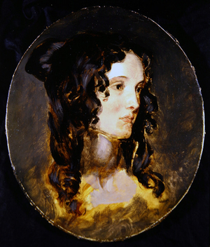 Portrait Study of a Lady (oil on canvas)