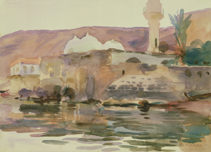Lake Tiberias (watercolour on paper)