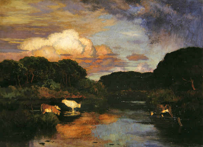 The Ford, c.1910 (oil on canvas)