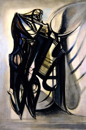 Standing Figure (Boxer), 1955 (oil on canvas)