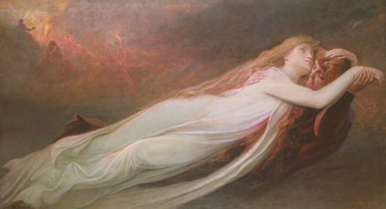 Francesca da Rimini and Paolo Malatesta, c.1890 (oil on canvas)