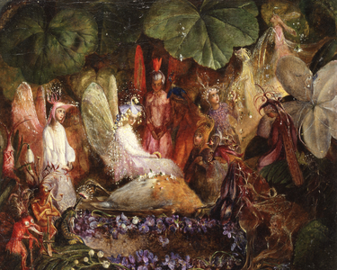 Who Killed Cock Robin? (oil on canvas) (see also 352705)