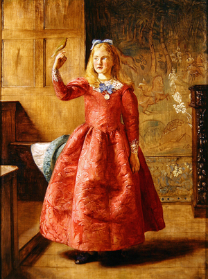 Girl with Linnet, 1865 (oil on canvas)