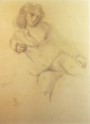 Reclining Woman (pencil on paper)
