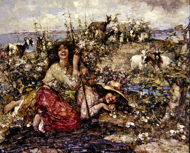 Where Larks Sing and Seabirds Call, 1913 (oil on canvas)