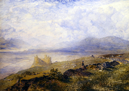 Harlech Castle, 1855 (w/c on paper)