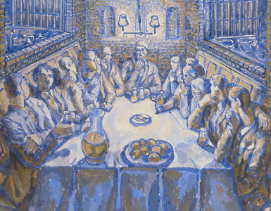 The Last Supper (oil on canvas)