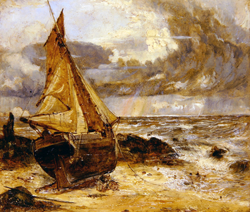 Sunshine and Showers, 1862 (oil on board)