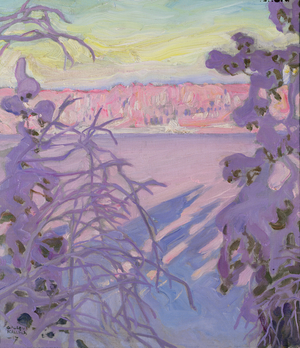 A Winter Landscape, 1917 (oil on canvas)