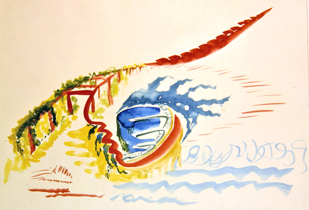 Abstract composition (w/c on paper)