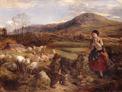 Young Shepherdess, 1881 (oil on panel)