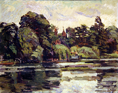 River View (oil on canvas)