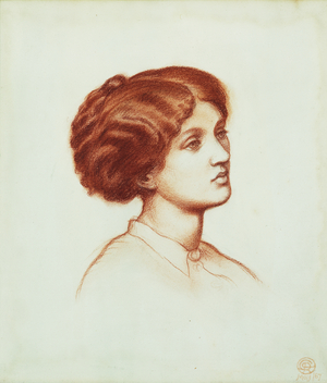 Mrs Frederick Leyland, 1867 (red chalk on paper)