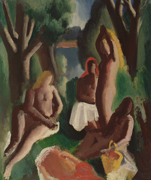The Picnic, 1946 (oil on board)