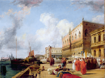 Doge's Palace (oil on panel)