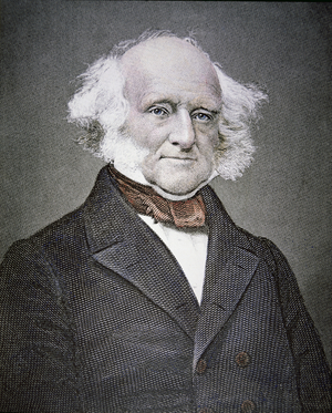 Martin van Buren (1782-1862) (coloured engraving)
