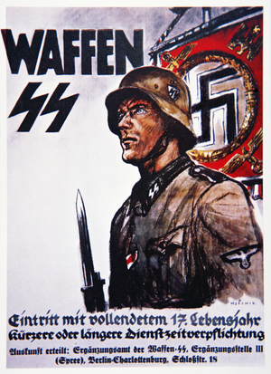 German Waffen SS recruiting poster (colour litho)